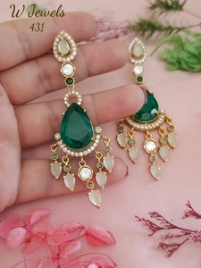 Fashionable Elegant Brass Women's <b>Earrings</b> Zircon Stone Engagement Anniversary Wedding Party Trendy Silver Plated Jewelry Set - Product Image 5