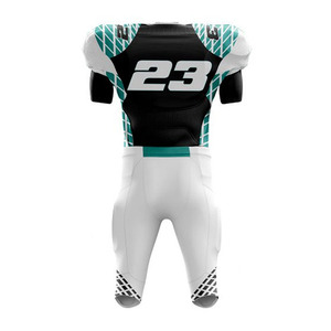 Uniforme de fútbol americano de nuevo estilo personalizado al por mayor con mangas cortas para cortar y coser características logotipo personalizado - Product Image 3