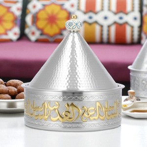 Casserole isotherme en acier inoxydable durable au design minimaliste, avec couvercle et intérieur poli, pour la décoration de la maison et des hôtels - Product Image 6