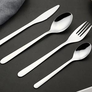 Ensemble de couverts en argent Offre Spéciale, ensemble de couverts en acier inoxydable avec poignée, ensemble de vaisselle, couverts polis miroir pour hôtel - Product Image 3