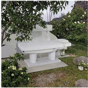 เตียงสปาพับได้แบบพกพา ดีไซน์หรูหราทันสมัย พร้อมมอเตอร์ 4 ตัว ระบบทำความร้อน สำหรับนวดบำบัดและความงาม  โครงสร้างสแตนเลส - Product Image 2