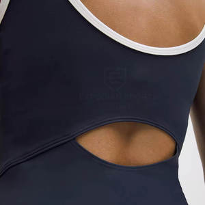 Camiseta Deportiva Ligera y Transpirable de Poliéster para Tenis, con Logotipo Frontal, Cómoda, sin Mangas, para Mujer, Ropa de Entrenamiento - Product Image 5