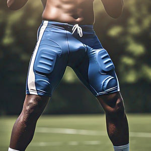 Pantalones cortos de fútbol de entrenamiento deportivo 100% poliéster ropa de equipo pantalones americanos Unisex pantalones de fútbol con logotipo personalizado - Product Image 1