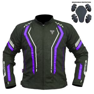 Chaqueta de montar blindada protectora de verano para hombre con tiras reflectantes equipo de turismo callejero textil corto para motocicleta - Product Image 1