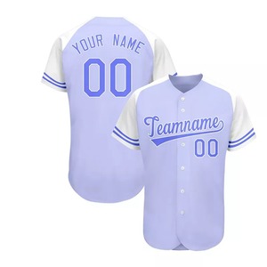 Custom Made Team Wear Men Sportswear Baseball Uniform Set 100% Polyester Quick Dry Anti-Bacterial High Quality Baseball Jersey - Product Image 3