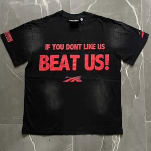 เสื้อยืดคอกลมพิมพ์ลายสำหรับชายและหญิงเสื้อยืดแบบ100% ผ้าแห้งเร็วบริการ OEM แบบกำหนดเองด้วยความร้อน - Product Image 4