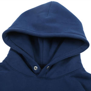 Logo personnalisé de haute qualité Fabricant de sweats à capuche surdimensionnés en coton brodé épais et sans ficelle pour femmes - Product Image 5