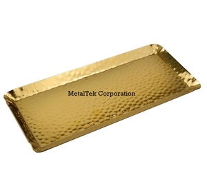 Plateau de service rectangulaire en acier inoxydable de haute qualité finition miroir poli Idéal pour la décoration de la salle à manger ou une utilisation polyvalente - Product Image 3