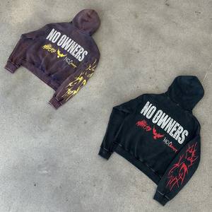 เสื้อฮู้ดดี้ผ้าฝ้าย 100% ประดับคริสตัลและเพชรเทียม ดีไซน์เนอร์ ยูนิเซ็กส์ สำหรับผู้ชายและผู้หญิง สไตล์สตรีทแวร์ทันสมัย ระยิบระยับ เหมาะสำหรับฤดูหนาว - Product Image 3