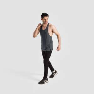 Camiseta sin mangas gris para hombre - Product Image 4