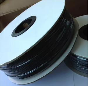 Factory Price High Quality Carbon Fiber Braided <b>Sleeve</b> for <b>Wire</b> Protection - Product Image 2