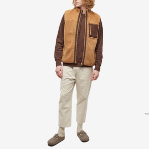 Gilets en polaire à fermeture éclair complète pour hommes avec impression et broderie d'étiquette de logo personnalisé pour la randonnée, vêtements de travail et uniformes en plein air - Product Image 3