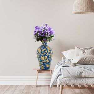 Top vente moderne Antique or touché acier inoxydable fer fleur Vase élégant extérieur maison jardin décor fête mariage événements - Product Image 6