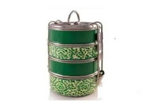 กล่องข้าว3ชั้นแบบมีคลิปติดกล่องข้าวกลางวันทำจากสแตนเลสพิมพ์ลายทิฟปิริด - Product Image 6