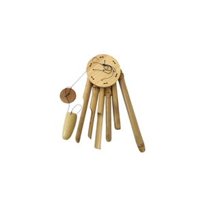 Campanas de Viento Tradicionales de Bambú, Adorno Colgante Natural para Jardín y Hogar - Product Image 1