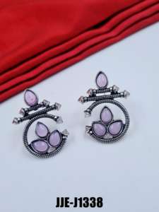 ต่างหูอัลลอย8สีสไตล์วินเทจหลากโทนสำหรับผู้หญิง-ผู้จัดจำหน่ายจำนวนมากสำหรับร้านบูติก - Product Image 4