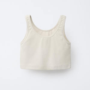 Venta caliente nuevo Material niños niñas camiseta sin mangas y pantalones cortos 2 uds conjuntos de ropa deportiva trajes/trajes de logotipo personalizado de alta calidad - Product Image 3