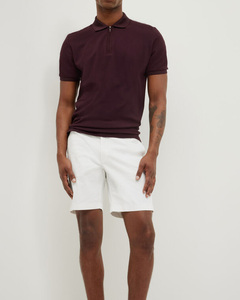 เสื้อโปโลสำหรับผู้ชายแบบลำลองมีซิปผ้าคอตตอนเนื้อนุ่มระบายอากาศได้ดีเข้ารูปแบบ100% - Product Image 1