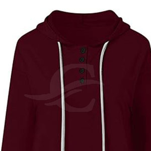 Conjunto de Sudadera con Capucha y Pantalones Cortos para Mujer al Mejor Precio, Logotipo y Color Personalizados, 100% Algodón, Ligero y Transpirable - Product Image 5