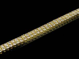 Luxury Handmade Jewelry Moissanite Round Diamond Classic <b>Gold</b> Plated S925 Silver Designer Fine Bracelet Gift for Women - Product Image 3