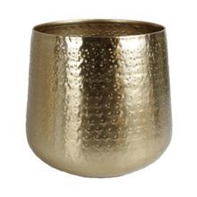 Vente en gros Pots de fleurs martelés et jardinières en or pour la décoration intérieure Design élégant Jardinières modernes décoratives en métal pour la maison et le jardin - Product Image 2