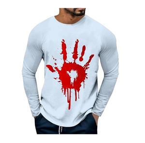 เสื้อยืดคอกลมแขนยาวสำหรับผู้ชายผ้า100% จากบังคลาเทศดีไซน์ตามสั่ง - Product Image 4