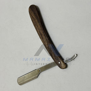 Top Selling Barber <b>Straight</b> Wooden <b>Razor</b> Stainless Steel Swing Lock Style Single Blade High-Grade Shaving <b>Razor</b> - Product Image 4