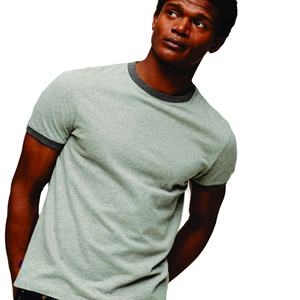 T-shirt Vintage Ringer personnalisé: poids lourd 230 g/m², 100% coton, motif patchwork unisexe à col rond pour homme - Product Image 2