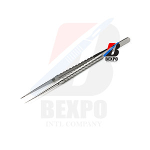 Pince à épiler pour tissus atraumatiques dentaires de qualité supérieure 1x2Dents 160mm Instruments de micro-chirurgie - Product Image 2