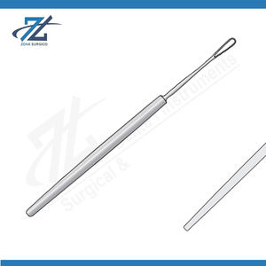 Instrumentos Quirúrgicos de Acero Inoxidable Rectos de 140 mm con Bucle Largo y Punta Roma, Reutilizables, para Cirugía General - Product Image 2