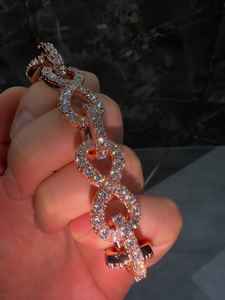 สร้อยข้อมือเงินแท้ 925 คุณภาพสูง ประดับเพชรโมอิสซาไนต์ รูปโคลเวอร์ ดีไซน์คลาสสิก สวยหรู เสริมโชคดี เหมาะสำหรับทั้งชายและหญิง - Product Image 5