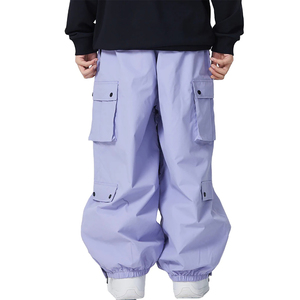 Pantalones de Esquí Holgados y Cálidos de Invierno con Logotipo Personalizado de Alta Calidad, con Cremallera, Transpirables, Resistentes al Viento e Impermeables, 10,000 mm de Forro Polar - Product Image 2