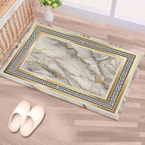 Tapis imprimé marbré abstrait : design 3D luxueux pour salon, tapis en velours - Product Image 5