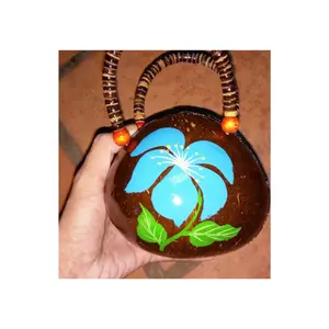 Traditionelles Design mit Kokosnuss-Muschel tasche Kokosnussschalen-Handtasche Bio-Tasche von Coco Shell Colour ful Handmade