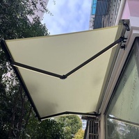 Pare-soleil d'extérieur, auvent latéral rétractable automatique, auvent roulant en aluminium, auvent de porte