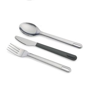 Couverts en acier inoxydable avec poignée en forme de lys argenté Design de feuilles vintage Ensembles de couverts polis Table Vaisselle Cuillère - Product Image 5