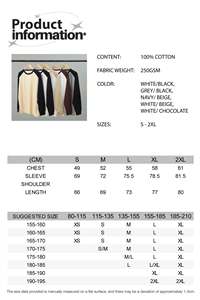 Custom Wholesale heavyweight 250 GSM Oversized Men's <b>Plain</b> Cotton <b>T</b>-<b>shirts</b> Bulk Supplier Custom Wholesale for Printing Men <b>Women</b> - Product Image 4
