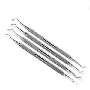 Juego de 3 Instrumentos Dentales Manuales de Acero Inoxidable para Obturaciones de Composite Plano, con Puntas Recubiertas de Titanio - Product Image 3