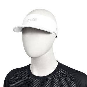 Casquette de sport avec visière FOLDY blanche - Product Image 1