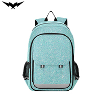 Bestseller Geometrischer Wasserdichter Großraum-Rucksack für Mädchen Jungen Kinder Anpassbares Team-Logo Modischer Stil Glitzernd