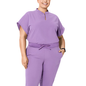 Uniformes Médicos Personalizados con Logotipo para Mujer, Conjuntos de Uniformes de Talla Grande, Material de Spandex Quirúrgico, Jersey, Detección de Agujas Directa - Product Image 5