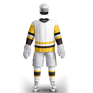 High Quality Custom Made Unisex Ice Hockey Uniform Breathable Quick Dry with Logo Sublimated Printed OEM Team Kit for Adults - Product Image 1
