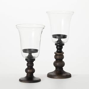 Portavelas Con Base De Madera Y Tapa De Metal Con Tamaños 4x4x10,25 3,5x3,5x7,75 3x3x5,5 Pulgadas Con Gran Calidad - Product Image 6