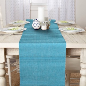 100% coton côtelé Table napperon et coureur de luxe moderne solide carré motif lin napperons pour la maison hôtels mariages - Product Image 2