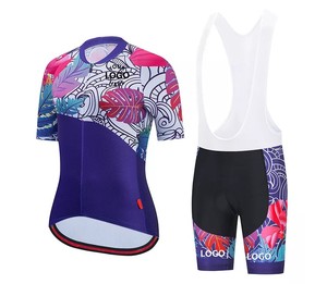 Ensemble de maillots de cyclisme pour femmes de haute qualité vêtements de vélo respirants à manches courtes avec fonction de séchage rapide Sublimation vêtements de vélo - Product Image 2