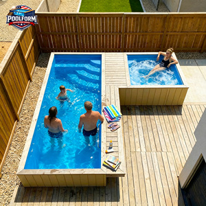 Shipping Container Fiberglass in Ground Pool Corrosion Resistant UV Resistant Outdoor Accessories - Product Image 2