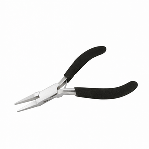Pince à bec plat professionnelle, outil de bijouterie en acier inoxydable pour le pliage de fil, la fabrication de perles, l'artisanat - Product Image 5
