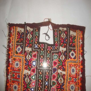 Blusas Étnicas de Boda de Manga Corta para Mujer con Apliques de Bordado Tribal Baloch y Espejos, Tela Tradicional Vintage - Product Image 2