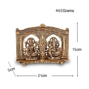 Statue du dieu du succès, Sculpture en aluminium, Statue de Ganesh lxmi Ganesh, idole de Murti, culte du seigneur, pour la décoration de la maison - Product Image 4