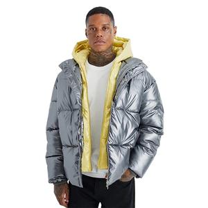 Fashion Wholesale <b>Men</b> New Design Streetwear High Quality Puffer <b>Jackets</b> <b>Long</b> Sleeve Warm Material <b>Men's</b> Puffer <b>Jacket</b> OEM - Product Image 3